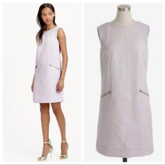 J Crew Lilac Jacquard Dress - Picture 1 of 4